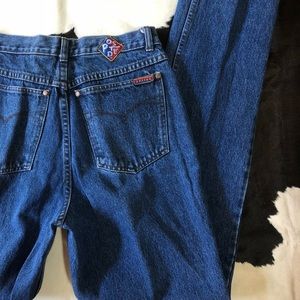 Vintage Ultra High Rise Posted Jeans